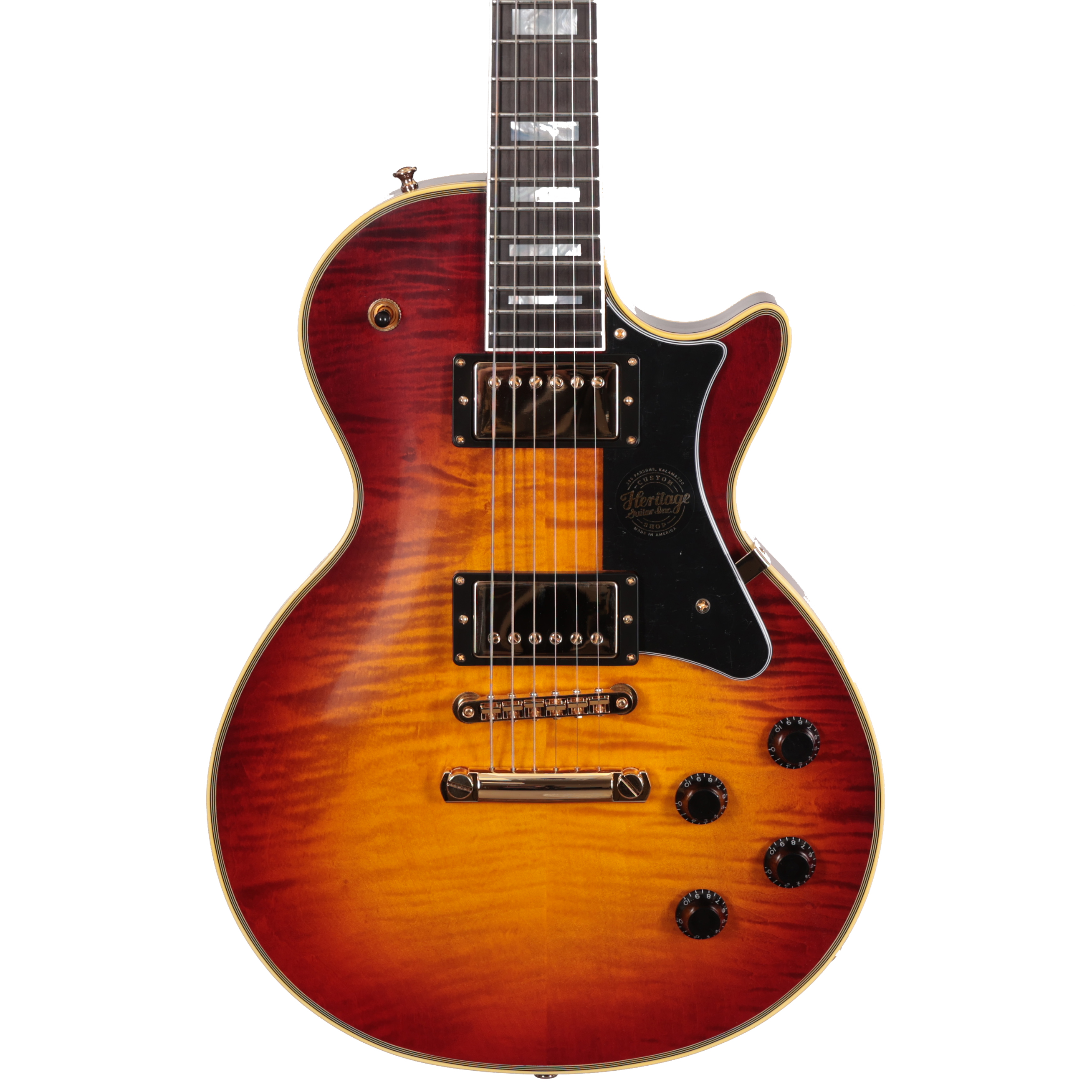 Heritage Custom Shop Core Collection H-157 Maple Top Electric Guitar, Dark Cherry Sunburst